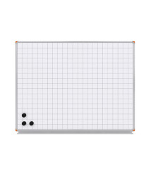 Tabla Whiteboard pătrățele 90x120 cm, ELEGANT